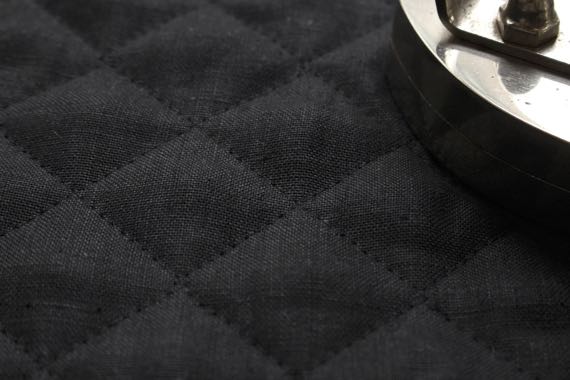 Linen Quilt Ensoleie　Black　Details